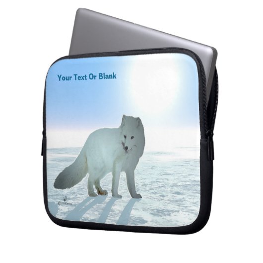 Arktische Fox Laptopschutzhülle (Vorderseite Links)