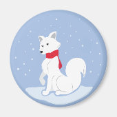 Arktische Fox Magnet (Vorne)