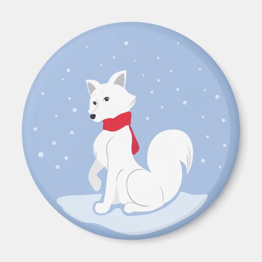 Arktische Fox Magnet (Vorne)