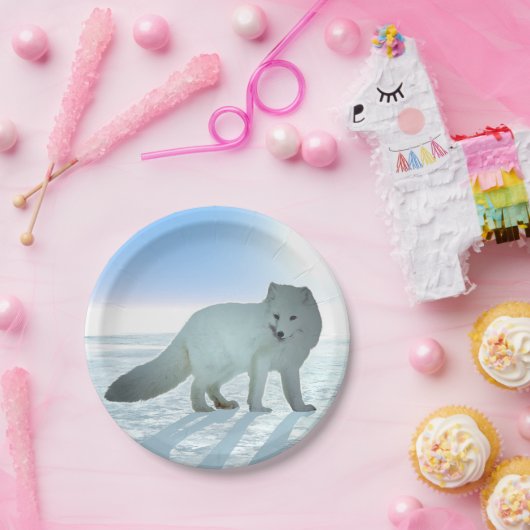 Arktische Fox Pappteller (Party)