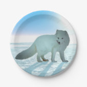 Arktische Fox Pappteller (Vorderseite)