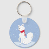 Arktische Fox Schlüsselanhänger (Vorderseite)