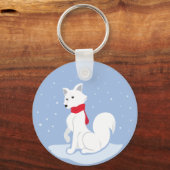 Arktische Fox Schlüsselanhänger (Vorderseite)