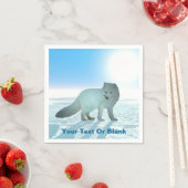Arktische Fox Serviette (Beispiel)