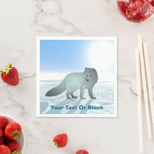 Arktische Fox Serviette (Beispiel)