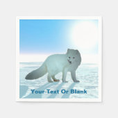 Arktische Fox Serviette (Vorderseite)