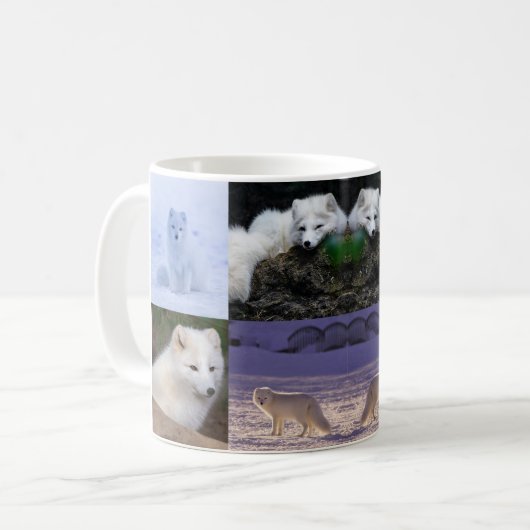 Arktische Fox-Tasse Kaffeetasse (Vorderseite Links)