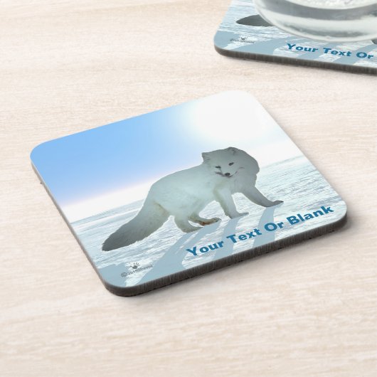 Arktische Fox Untersetzer (Linke Seite)