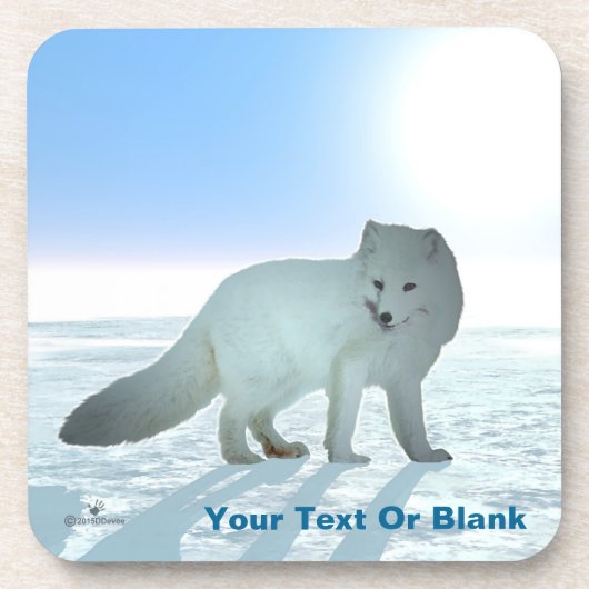 Arktische Fox Untersetzer (Vorderseite)