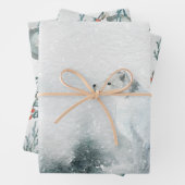 Arktische Fox Winterland Geschenkpapier Set (Beispiel)
