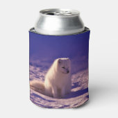 Arktische Fox Winterschneelandschaft Dosenkühler (Kanne Vorderseite)