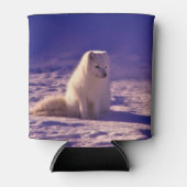 Arktische Fox Winterschneelandschaft Dosenkühler (Vorderseite)