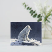 Arktische Foxenmalerei Postkarte (Stehend Vorderseite)
