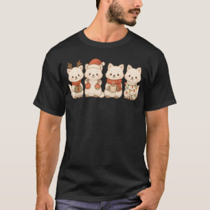 Arktische Füchse Kinder Jungen Mädchen Weihnachten T-Shirt