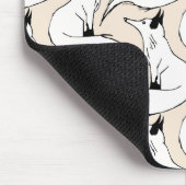 Arktische Füchse Mousepad (Ecke)