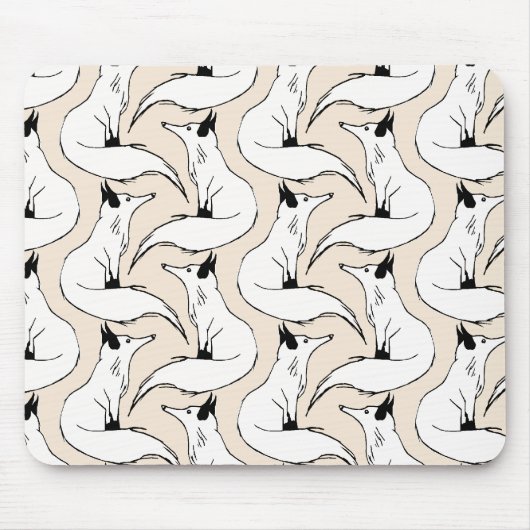 Arktische Füchse Mousepad (Vorne)