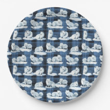 Arktische Füchse Winter Weihnachten Tartan Kariert