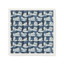 Arktische Füchse Winter Weihnachten Tartan Kariert