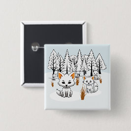 Arktische Füchse - Winterlandschaft Button