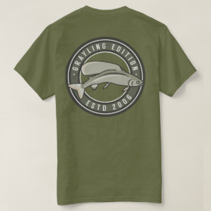 Arktische Graylings-Olive T-Shirt