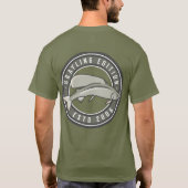 Arktische Graylings-Olive T-Shirt (Rückseite)
