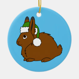 Arktische Hasen Browns mit Keramik Ornament