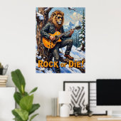 Arktische Hymne: Löwenkalter Groove Poster (Heimbüro)