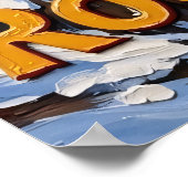 Arktische Hymne: Löwenkalter Groove Poster (Ecke)