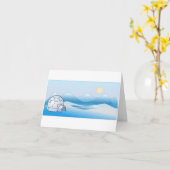 Arktische Iglu-Anmerkungs-Karte Karte (Gelbe Blume)
