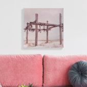 Arktische Karibik Fleisch Trocknen Rack Pt. Lay Do Leinwanddruck (Insitu (Wohnzimmer))