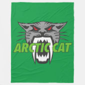 Arktische Katze Fleecedecke (Vorderseite)