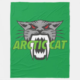 Arktische Katze Fleecedecke