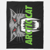 Arktische Katzenabdeckung Fleecedecke (Vorderseite)