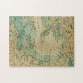 Arktische Kreiskarte Puzzle (Horizontal)