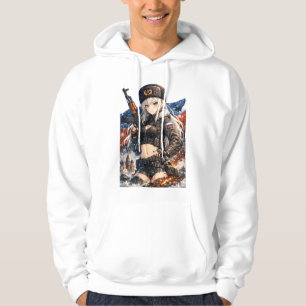 Arktische Kriegsfront Anime Krieger Hoodie