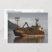 Arktische Lady, Crab Boat im niederländischen Hafe Postkarte (Vorne/Hinten)
