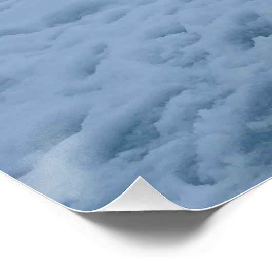 Arktische Landschaft, Nordpol 90°Breite, kundenspe Poster (Ecke)