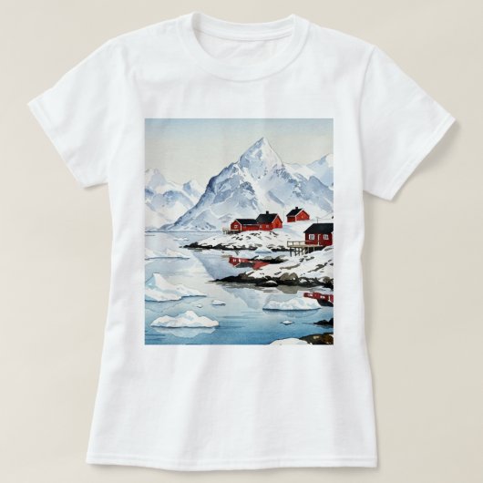 Arktische Landschaft T-Shirt (Design vorne)