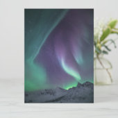 Arktische Lichtkarte Save The Date (Stehend Vorderseite)