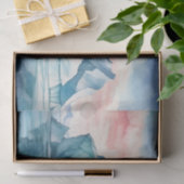 Arktische Majestät, Vivid Watercolor Iceberg Seidenpapier (Geschenk)