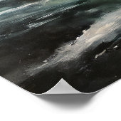 Arktische Nokturne: Winterlandschaft und das Nordl Poster (Ecke)