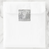 Arktische Phänomene Quadratischer Aufkleber (Tasche)