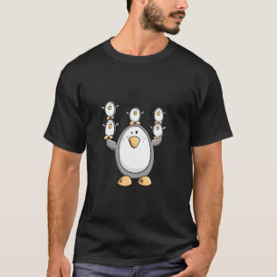 Arktische Pinguinfamilie Cartoon Süßes Wintertier T-Shirt