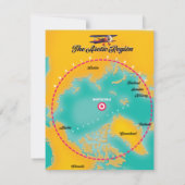 Arktische Region Nordpol Karte (Rückseite)