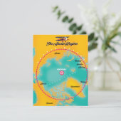 Arktische Region Nordpol Karte (Stehend Vorderseite)