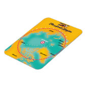 Arktische Region Nordpol Karte Magnet (Linke Seite)