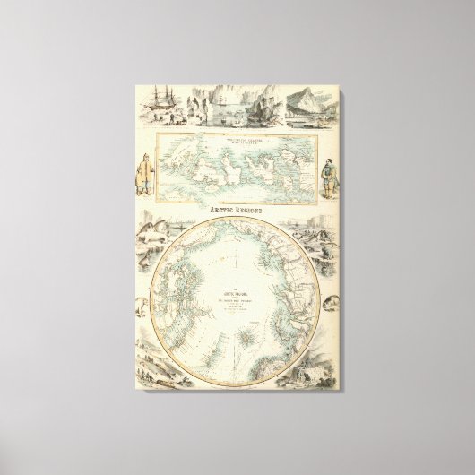 Arktische Regionen Leinwanddruck (Vorderseite)