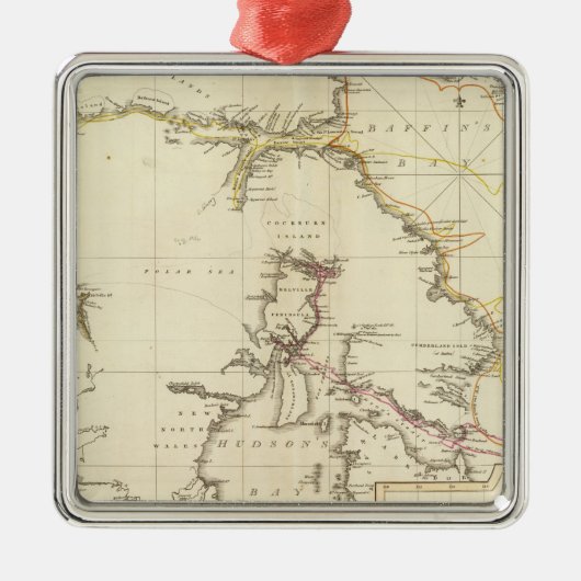 Arktische Regionen Ornament Aus Metall (Vorne)