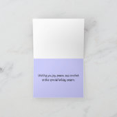 Arktische Rentiererkarte Feiertagskarte (Innenseite)