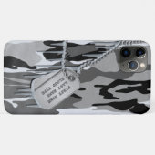 Arktische Schnee-Camouflage mit Hundeplaketten Case-Mate iPhone Hülle (Rückseite (Horizontal))